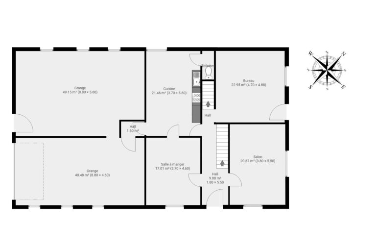 Condrogest - Maison 4 chambres à vendre en  bord de Meuse à Hermeton