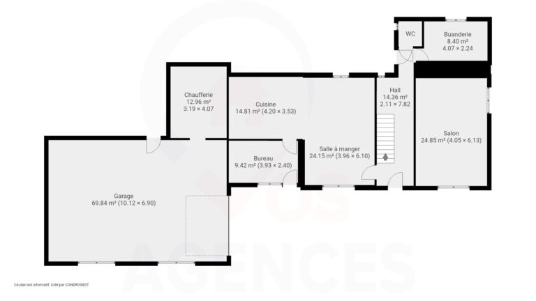 Condrogest - Vente parts de société  - Maison en pierre + garage + terrain à bâtir