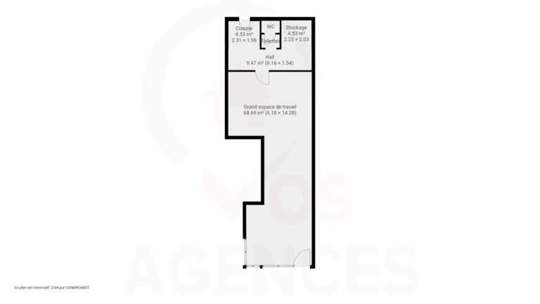 Condrogest - Espace commercial de 90 m² au centre de Ciney