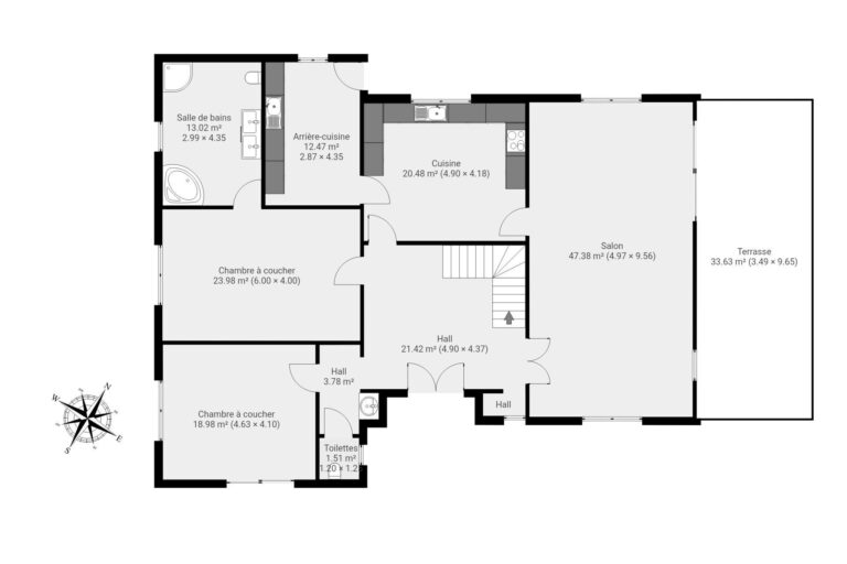Condrogest - Villa en pierre 5 chambres à vendre à Onhaye