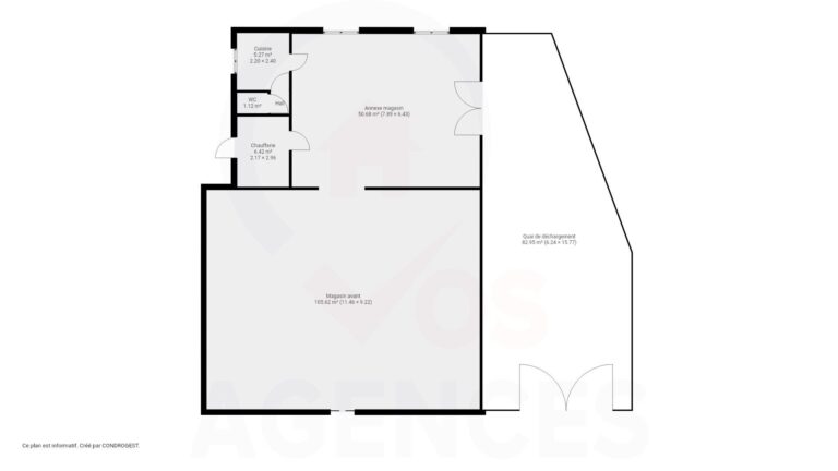 Condrogest - Bâtiment de 170 m² à vendre à Hamois