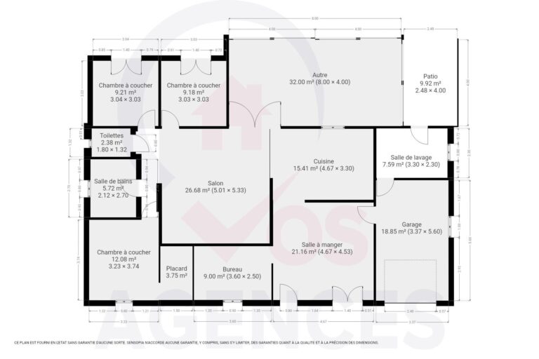Condrogest - Villa de plain pied avec piscine à Foisches (France)