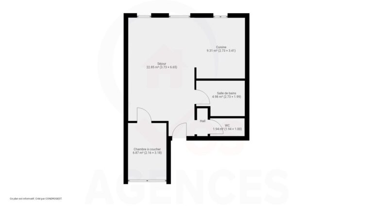 Condrogest - SOUS OPTION !!! Appartement 1 chambre avec grand jardin et parking à Ciney