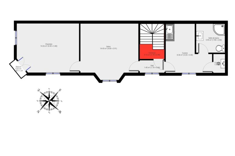 Condrogest - Immeuble de rapport de 4 unités à vendre à Dinant