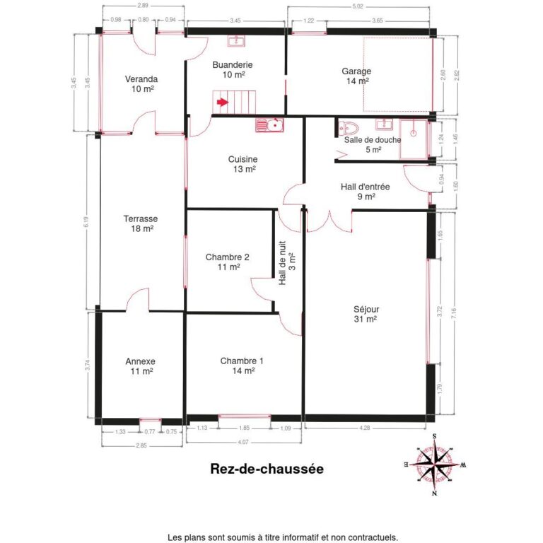 Condrogest - Villa plain-pied 2 chambres à rénover à vendre à Sorinnes