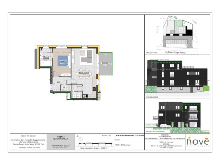 Condrogest - OPTION - Appartement 1 chambre à vendre à Yvoir
