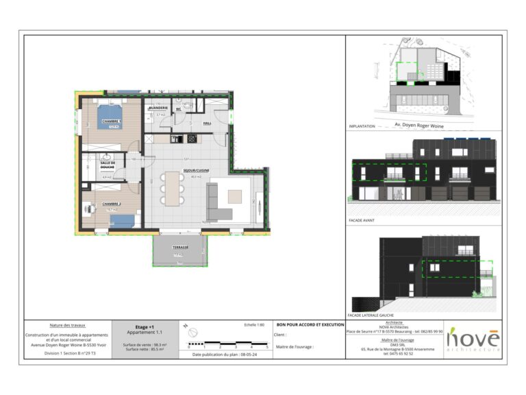 Condrogest - Appartement neuf 2 chambres à vendre à proximité de la Meuse