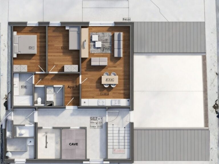 Condrogest - Superbe appartement lumineux 2 chambres à vendre à Marloie