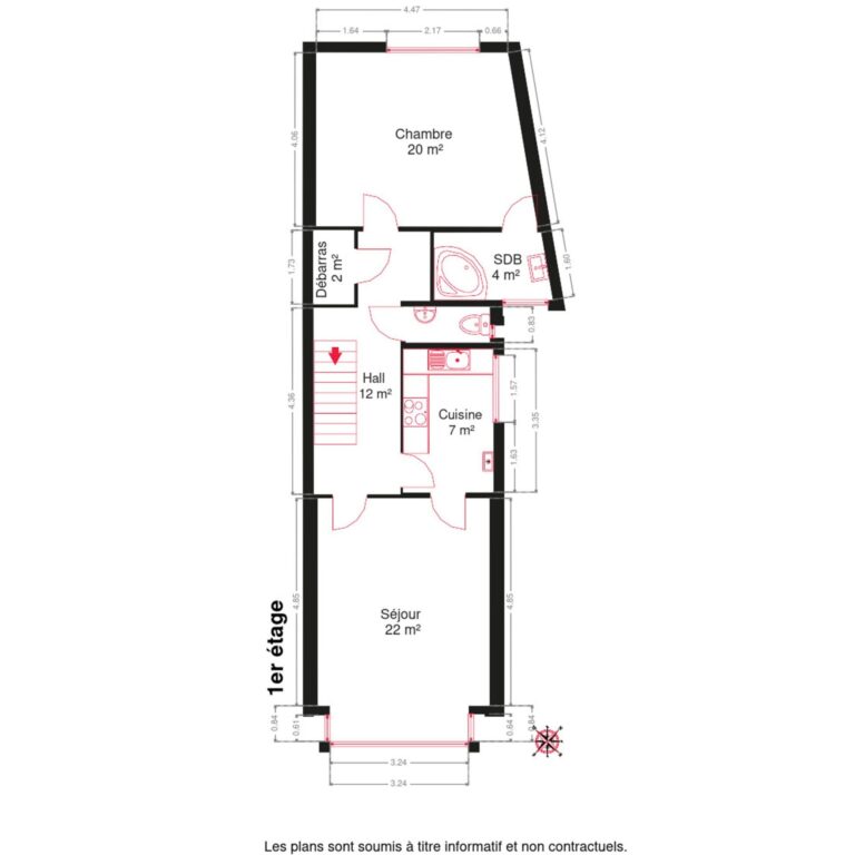 Condrogest - Appartement avec commerce au rez à vendre à Ciney