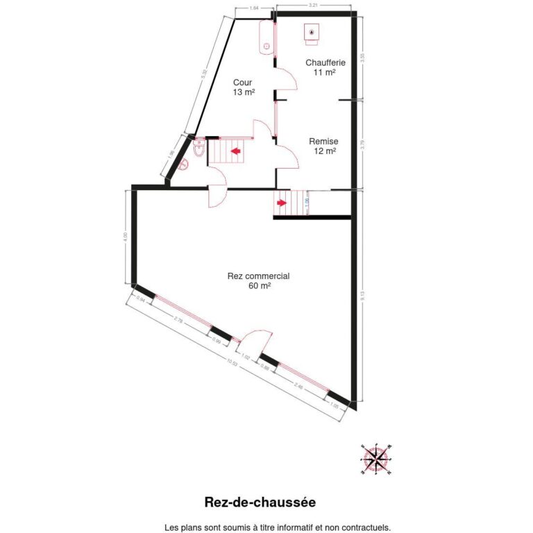 Condrogest - Maison de commerce avec duplex à vendre au centre de Dinant