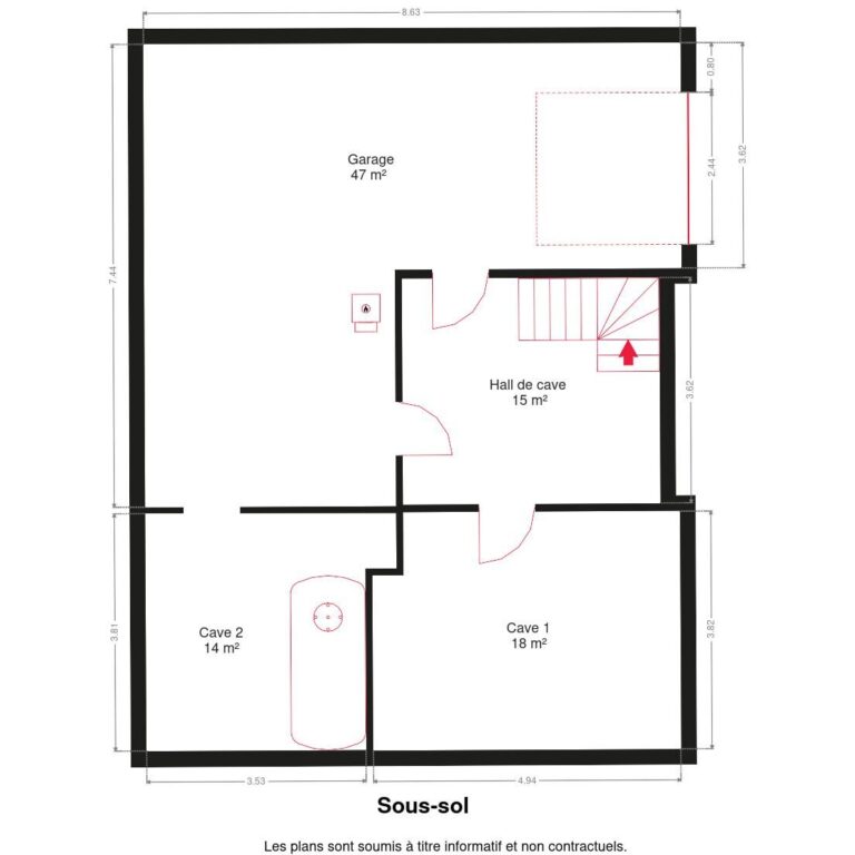 Condrogest - Villa 4 chambres avec garage et sous-sols à vendre à Dinant