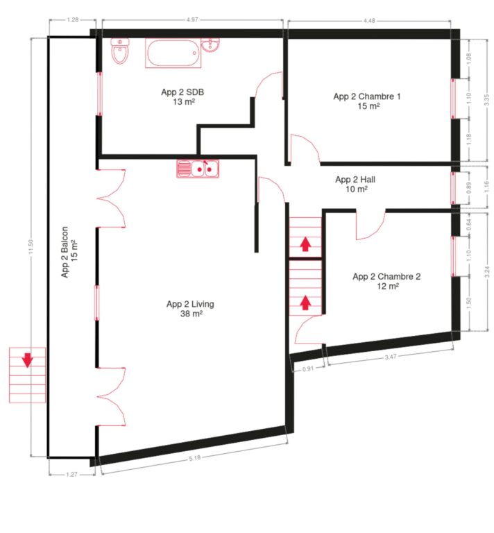 Condrogest - Maison composée de 2 unités à vendre, en bord de Meuse