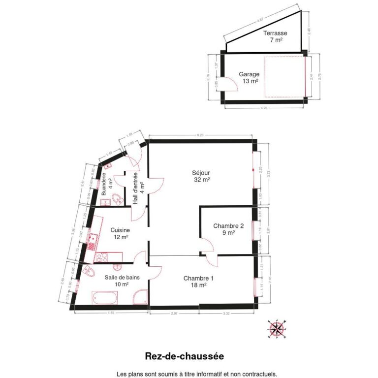 Condrogest - Maison de plain-pied 2 chambres à vendre à Dinant