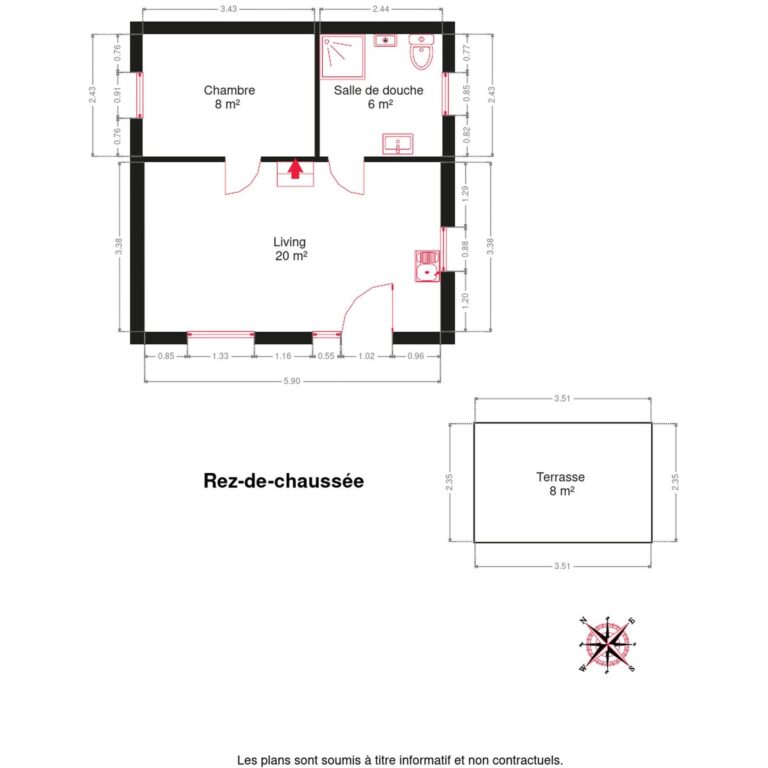 Condrogest - Chalet 1 chambre à vendre à Hastière