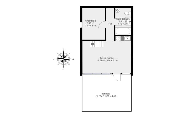 Condrogest - Bungalow 3 façades à Hastière avec terrasse privative