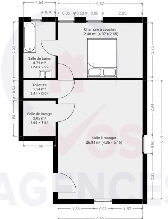 Condrogest - Appartement 1 chambre à vendre à Somme-Leuze