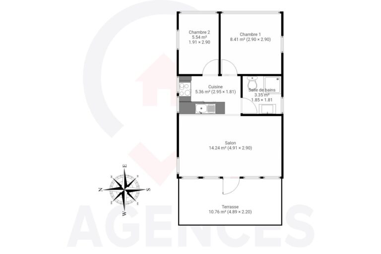 Condrogest - Chalet meublé 2 chambres à vendre à Hastière