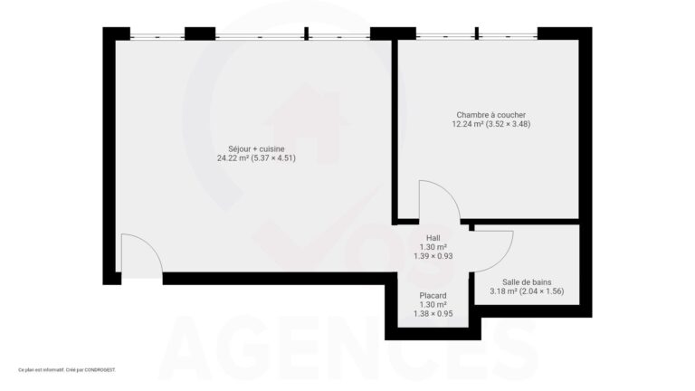 Condrogest - VENDU!! Appartement très lumineux et bien situé à Jambes
