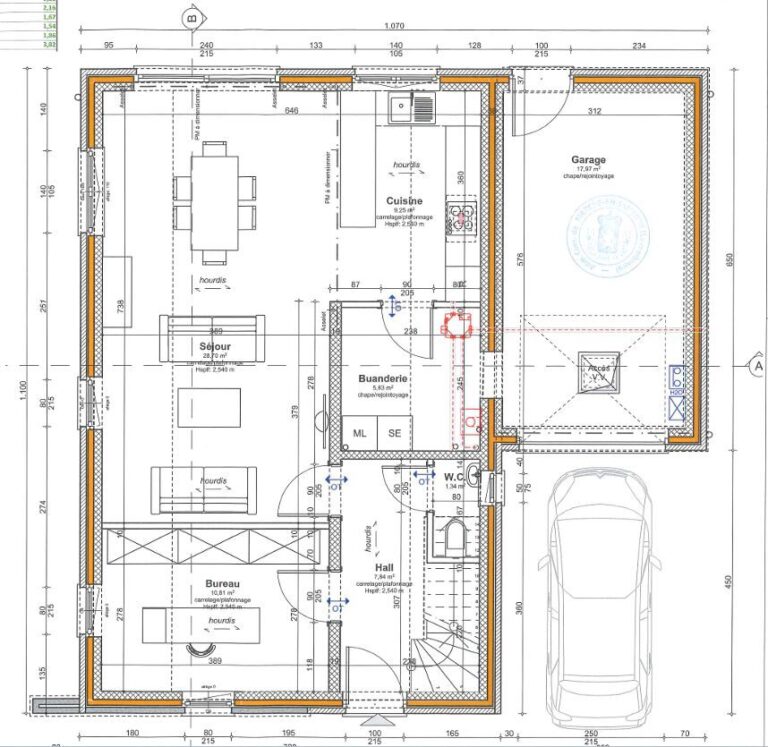 Condrogest - Maison neuve 4 façades à Humain – clé sur porte