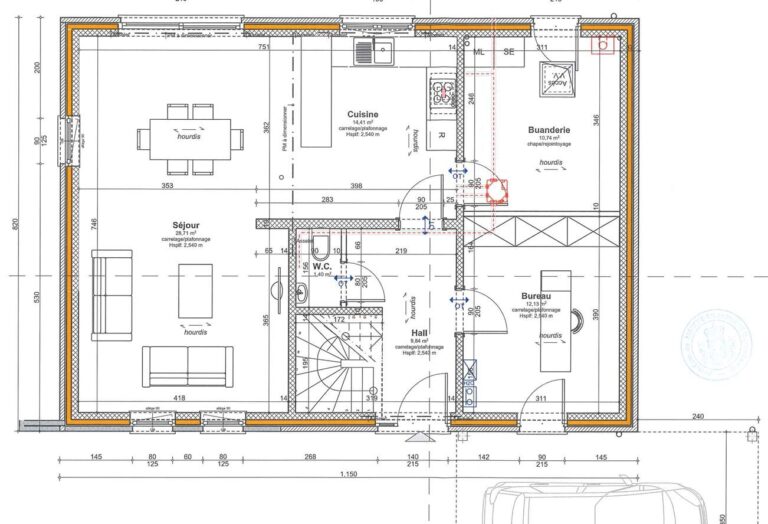 Condrogest - Maison neuve 4 façades à Humain – vendue clé sur porte