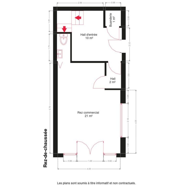 Condrogest - SOUS OPTION !!! Immeuble mixte à vendre au centre de Ciney