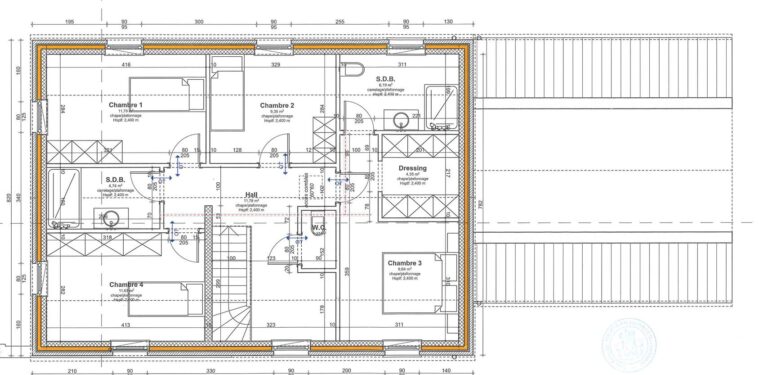 Condrogest - Maison neuve 4 façades à Humain – clé sur porte