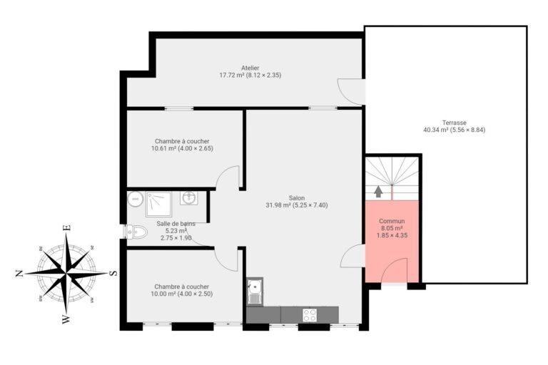Condrogest - Appartement rénové avec terrasse à vendre à Hastière