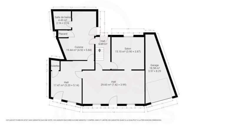 Condrogest - Maison 5 chambres avec garage à vendre au centre de Ciney