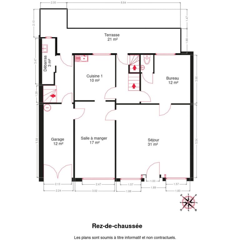 Condrogest - Maison 3 chambres à vendre au centre d'Hastière