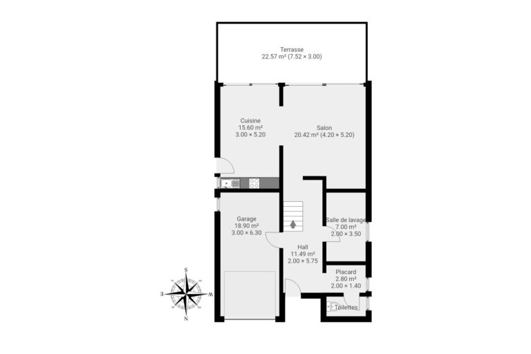 Condrogest - Villa 4 façades à Profondeville avec terrain constructible