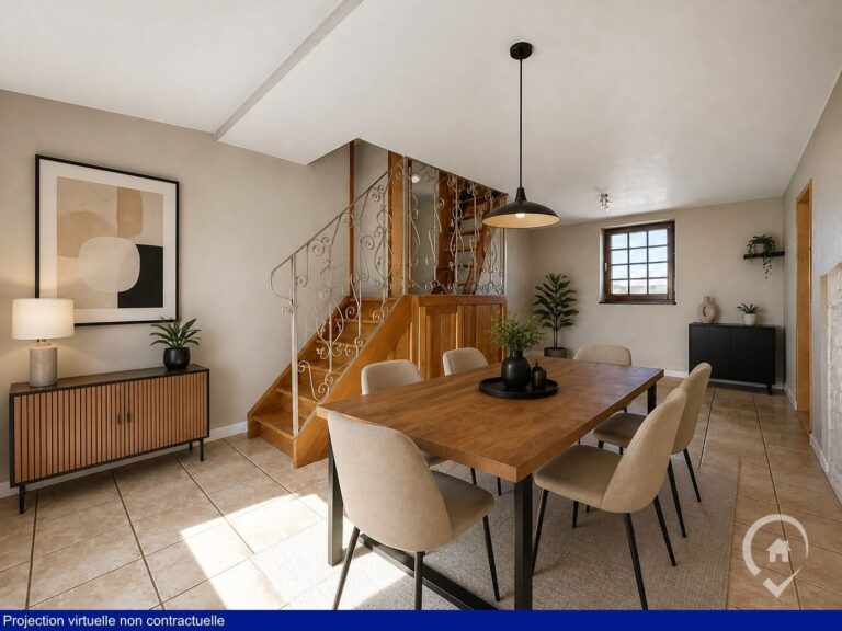 Condrogest - Duplex avec vue sur la campagne, garage et jardin à vendre